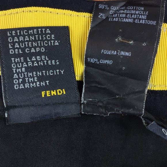 Fendi Navy Trouser Size 40 - Picture 3 of 5